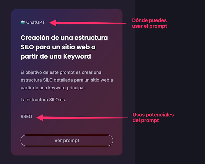 Explicación de prompt estandar en iaprompts